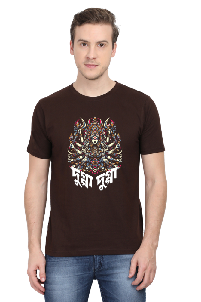 Durga Puja Bengali T Shirt For Men's