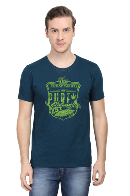 Pure Awesomeness Men's T Shirts Petrol Blue