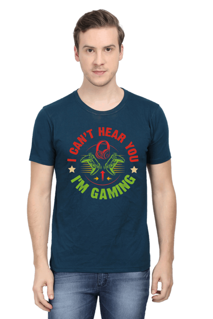 I Cant Hear You I Am Gaming - Men's T Shirt Petrol Blue