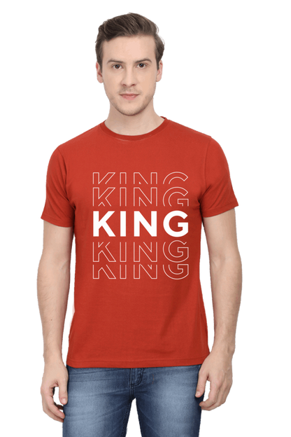 King Men's T Shirt Brick Red