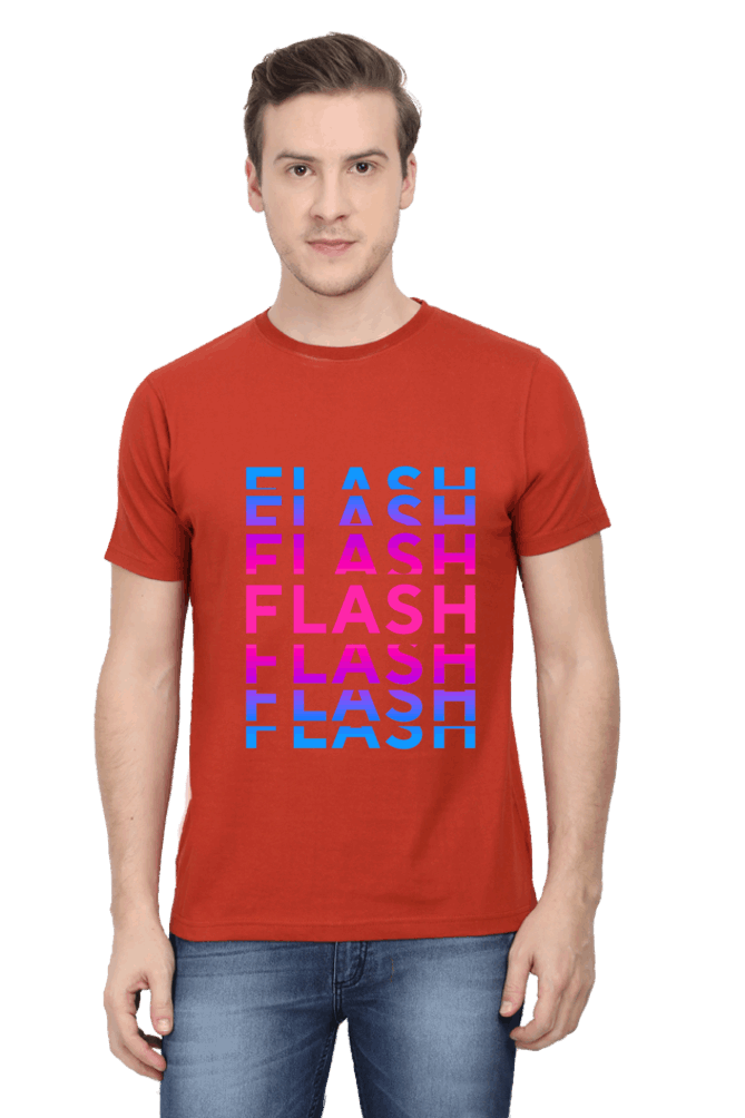 Flash Men's T Shirt Brick Red