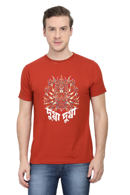 Durga Puja Bengali T Shirt For Men's