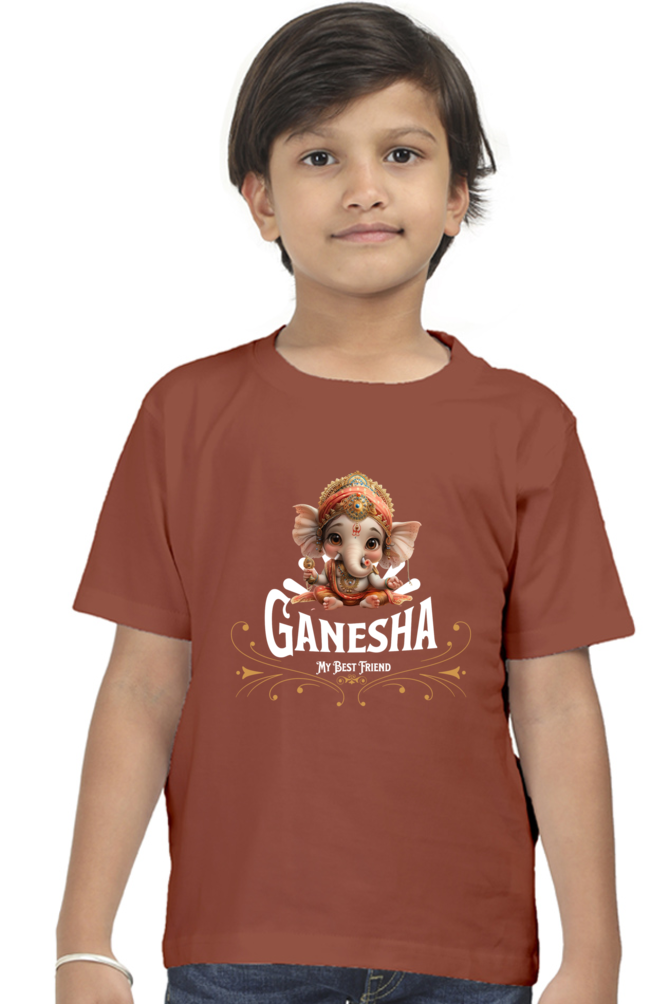 Bal Ganesha Ganesh Chaturthi Boy's T Shirts