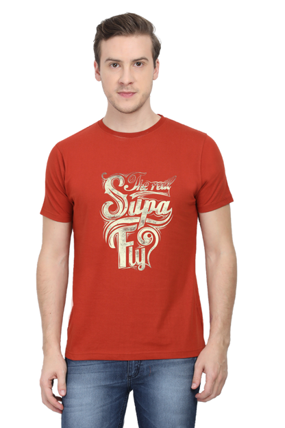 Supa Fly Men's T Shirts Brick Red