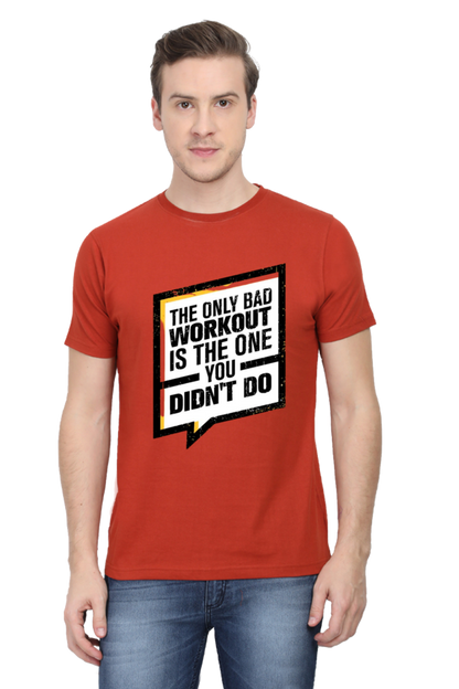 The Only Bad Workout Men's T Shirt Brick Red