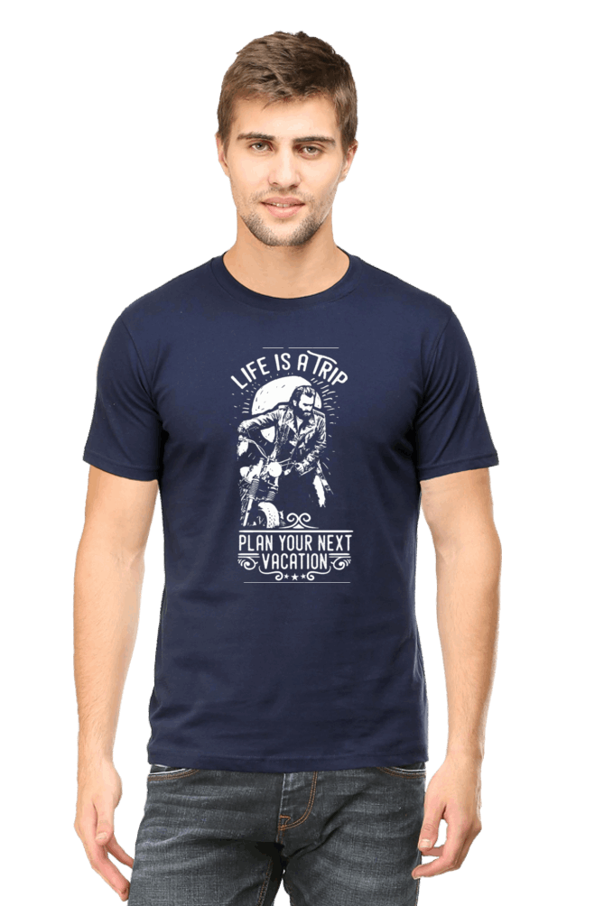 Life Is A Trip Men's T Shirt Navy Blue