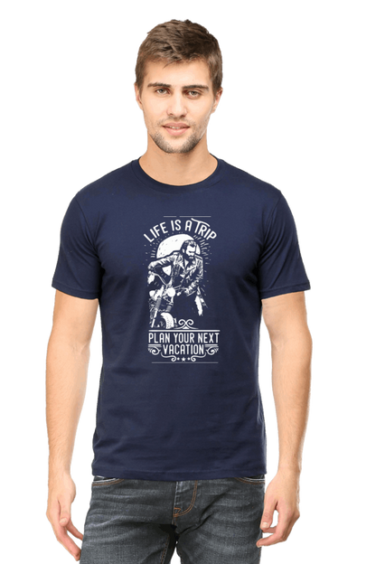 Life Is A Trip Men's T Shirt Navy Blue