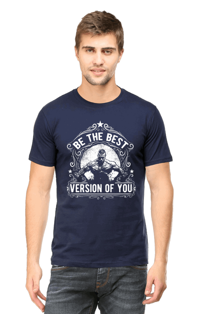 Be The Best Version Of You Men's T Shirt Navy Blue