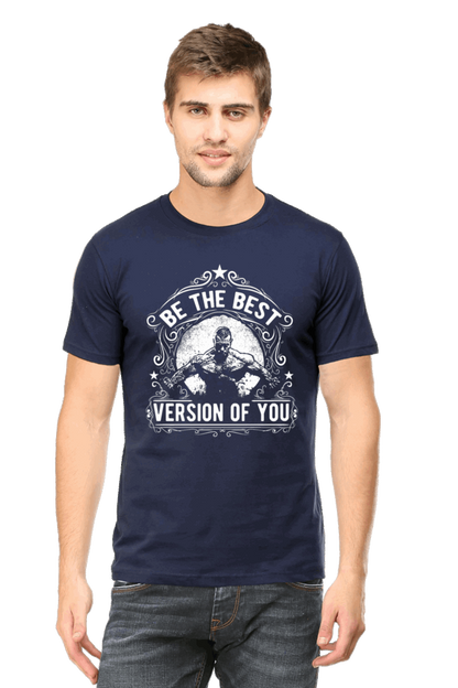 Be The Best Version Of You Men's T Shirt Navy Blue