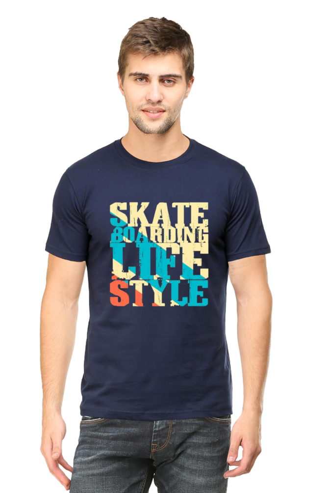 Skate Boarding Life Style Navy Blue