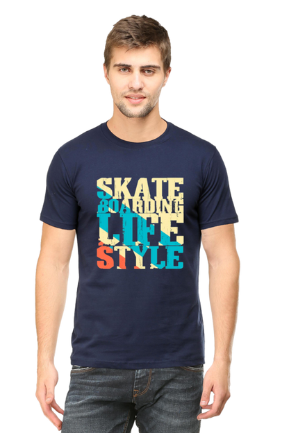 Skate Boarding Life Style Navy Blue