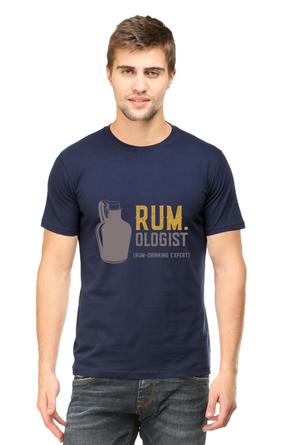 Rum - Ologist Men's T Shirt Navy Blue