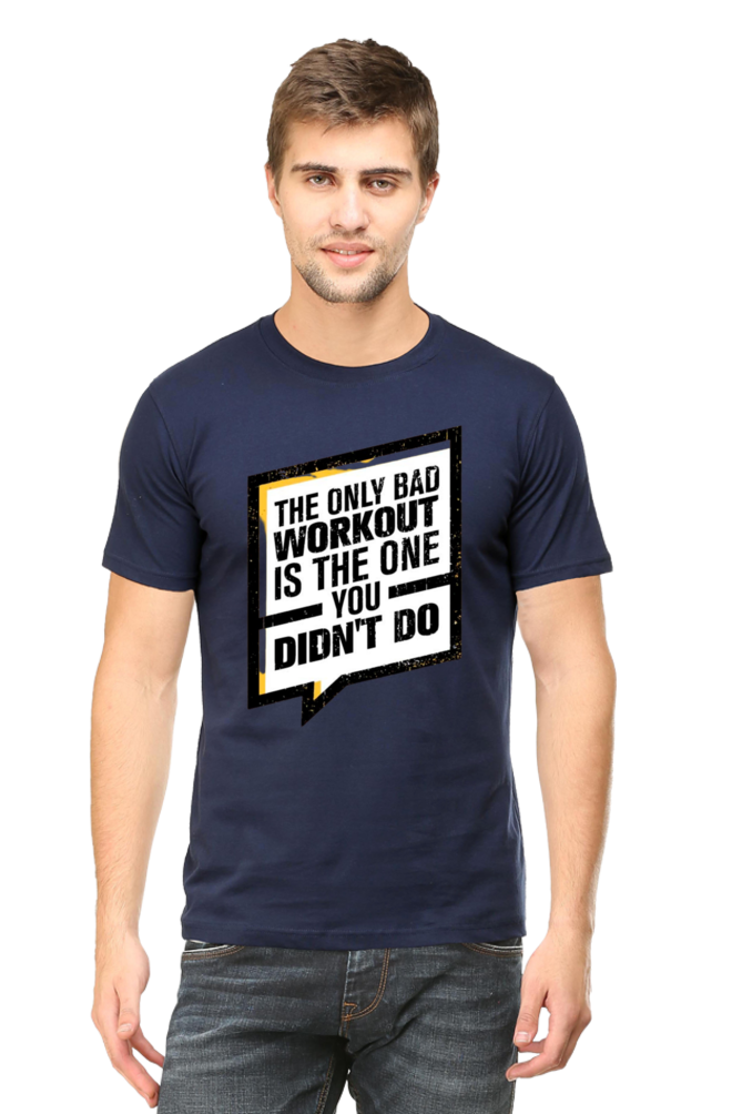 The Only Bad Workout Men's T Shirt Navy Blue