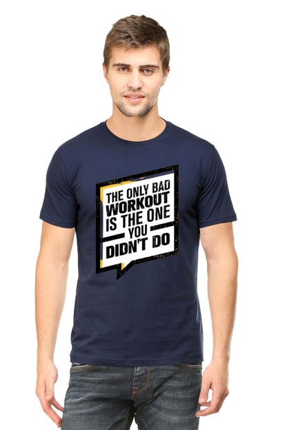 The Only Bad Workout Men's T Shirt Navy Blue