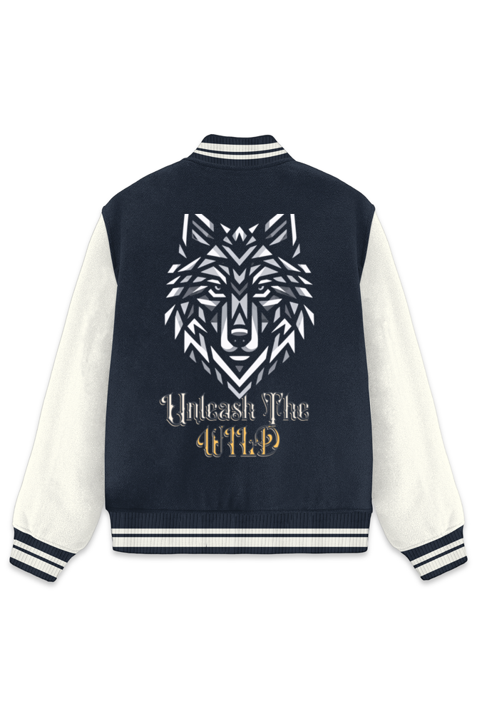 Unisex Varsity Jacket Navy Blue