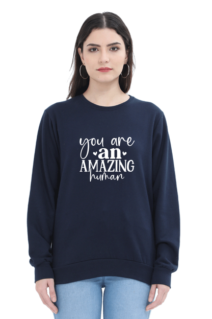 Women and Girl's Sweatshirt Navy Blue