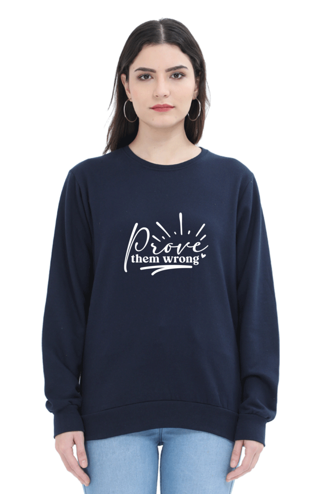 Women and Girl's Sweatshirt Navy Blue