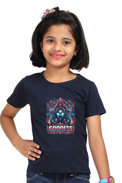 Durga Puja Bengali T Shirt For Girls