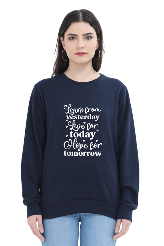 Sweatshirt For Women and Girl's Navy Blue