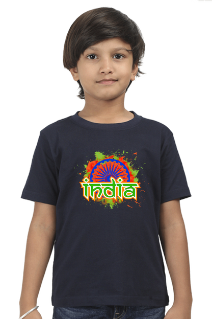 Patriotic T Shirts for Boys Navy Blue