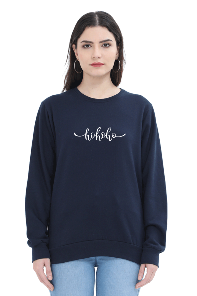 Women and Girl's Sweatshirt Navy Blue