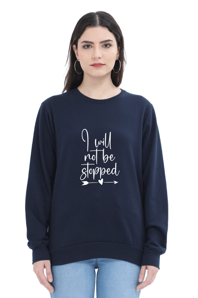 Women and Girl's Sweatshirt Navy Blue