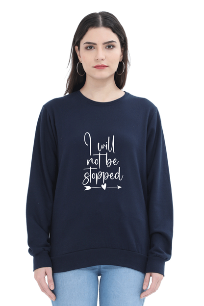 Women and Girl's Sweatshirt Navy Blue