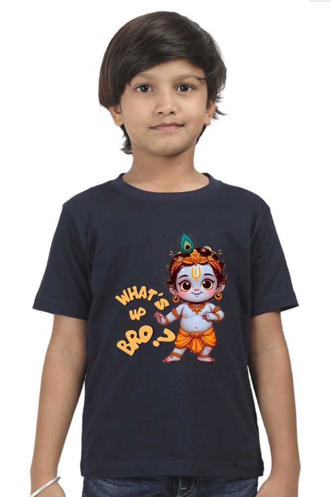 Whats Up Bro? Janmashtami Boy's T Shirts