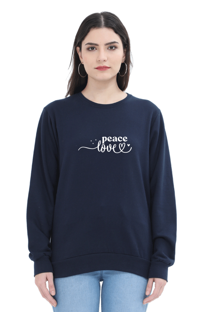 Women and Girl's Sweatshirt Navy Blue