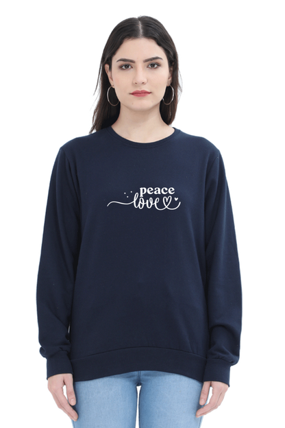 Women and Girl's Sweatshirt Navy Blue