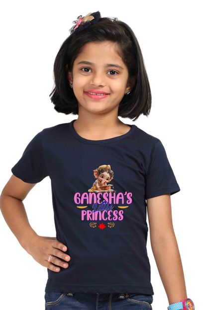 Ganesha's Little Princess Ganesh Chaturthi Girl's T Shirts