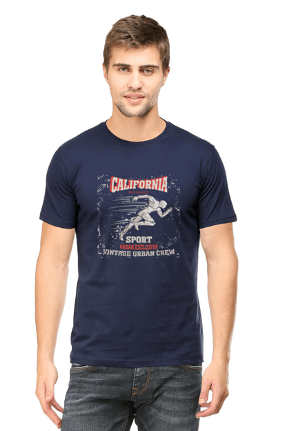 California Sports Men's T shirt Navy Blue