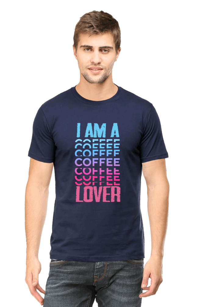 I Am A Coffee Lover Men's T Shirt Navy Blue