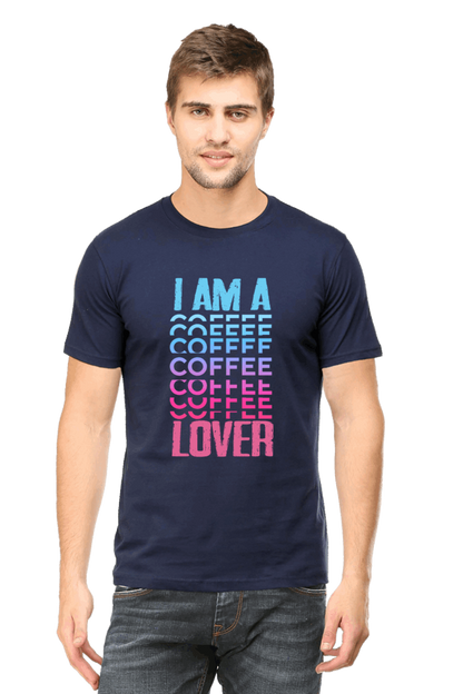 I Am A Coffee Lover Men's T Shirt Navy Blue