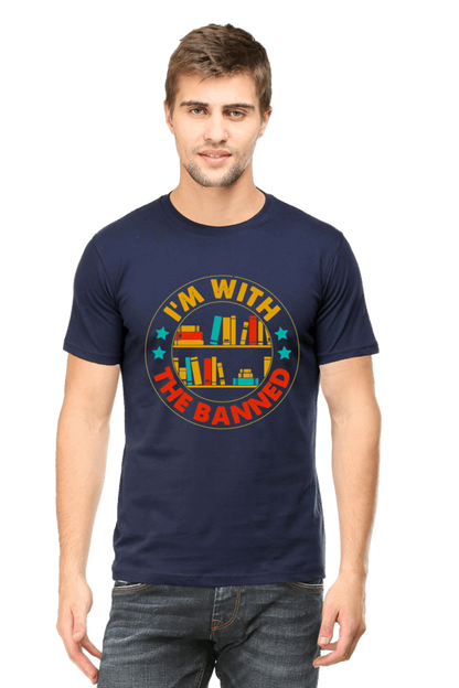 I Am With The Banned Men's T Shirt Navy Blue