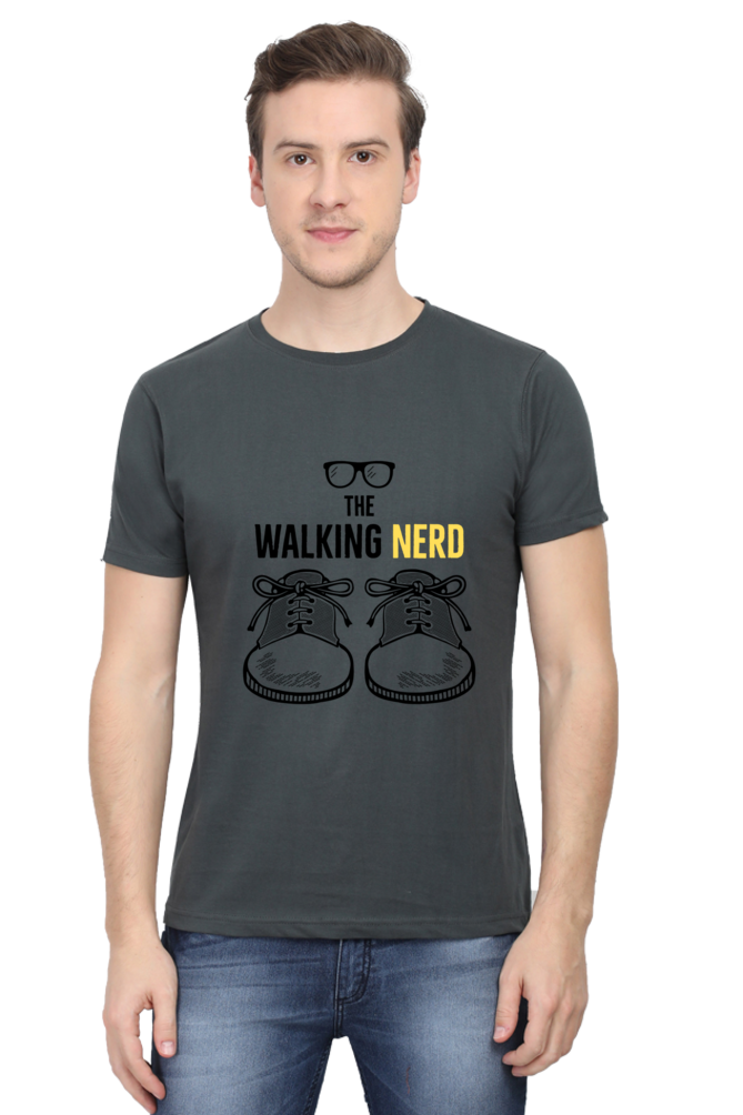 The Walking Nerd - Men's T Shirt Steel Grey