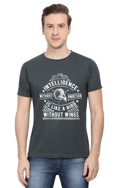 Intelligence Without Ambition Men's T Shirt Steel Grey