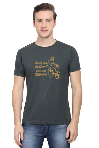 Strong Like Krishna Janmashtami Men's T Shirts