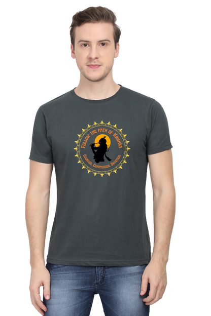 Follow The Path Of Krishna Janmashtami Men's T Shirts