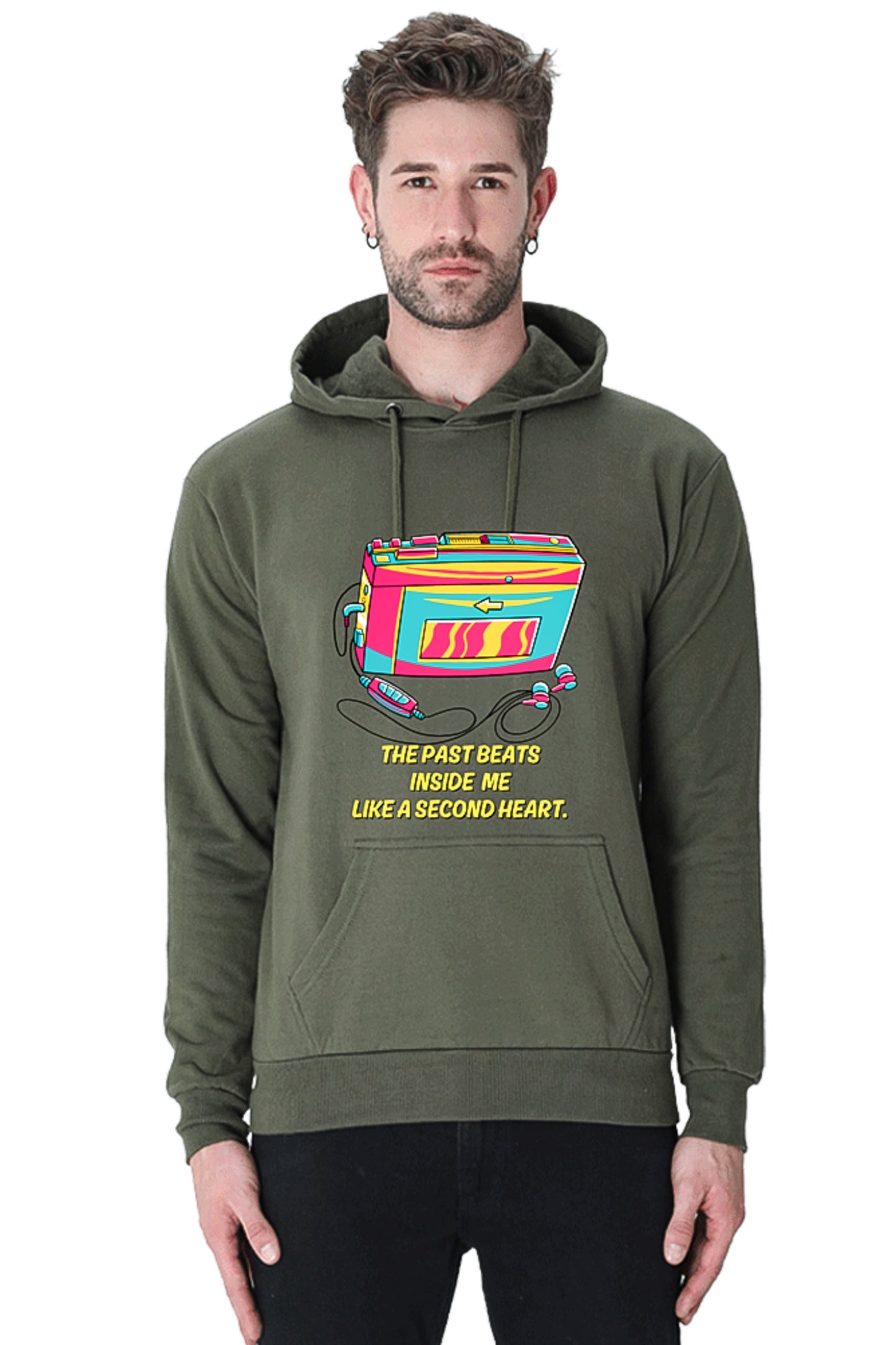 Hoodie Tshirt - Nostalgic Walkman