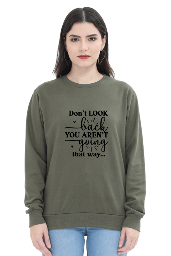 Sweatshirt For Women and Girl's Olive Green