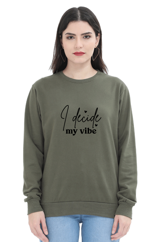 Sweatshirt For Women and Girl's Olive Green