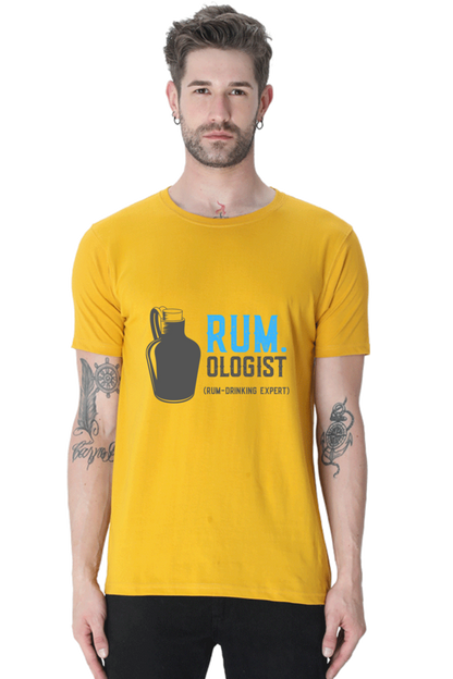 Rum - Ologist Men's T Shirt Mustard Yellow