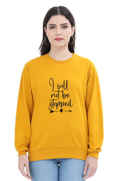 Women and Girl's Sweatshirt Mustard Yellow