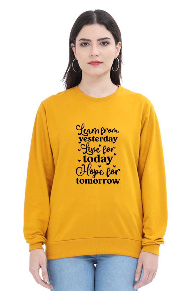 Sweatshirt For Women and Girl's Mustard Yellow