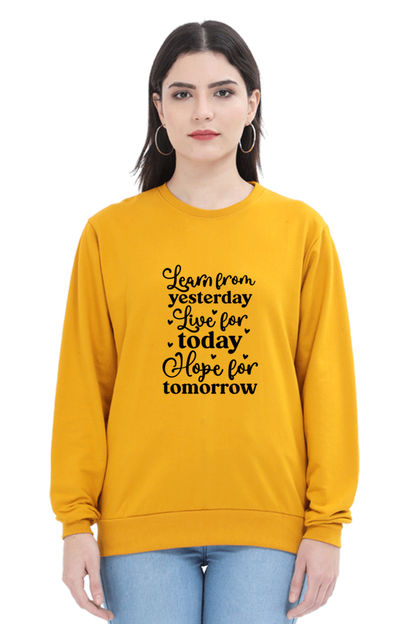 Sweatshirt For Women and Girl's Mustard Yellow