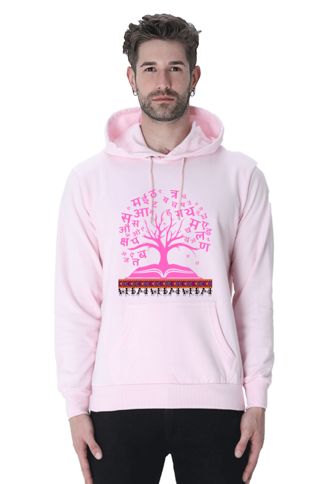 Hoodie Sweatshirt - Hindi Tree Indian Tribal art