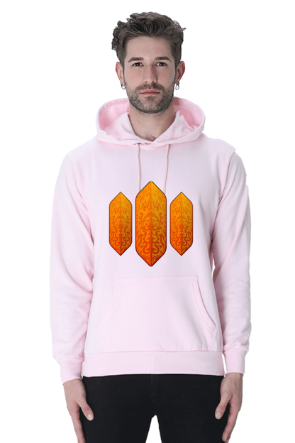 Hoodie Sweatshirt - 3 block design