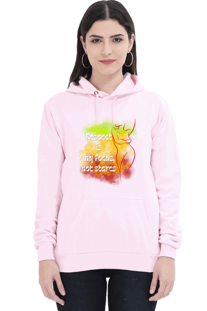 "Elegance Unveiled" Unisex Hooded sweatshirt for Girls and Women Light Baby Pink