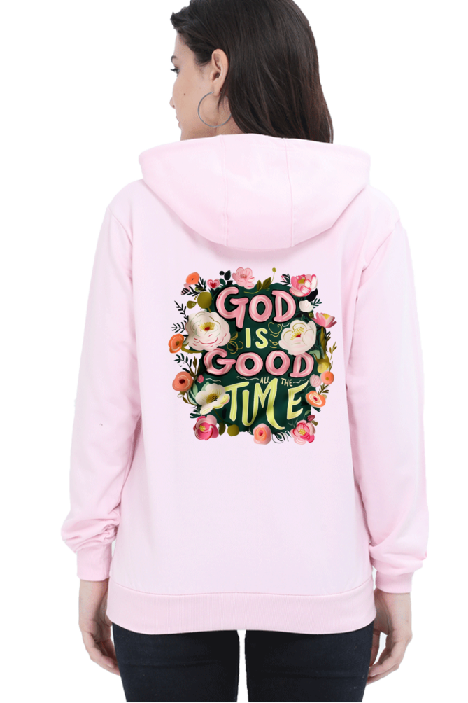 Girls & Women Hoodie Light Baby Pink